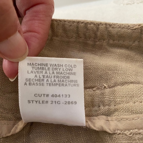 Billy Blues, size 6, linen capri pants - Picture 11 of 13
